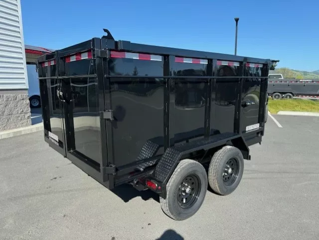 Gorilla Hauling black dump trailer